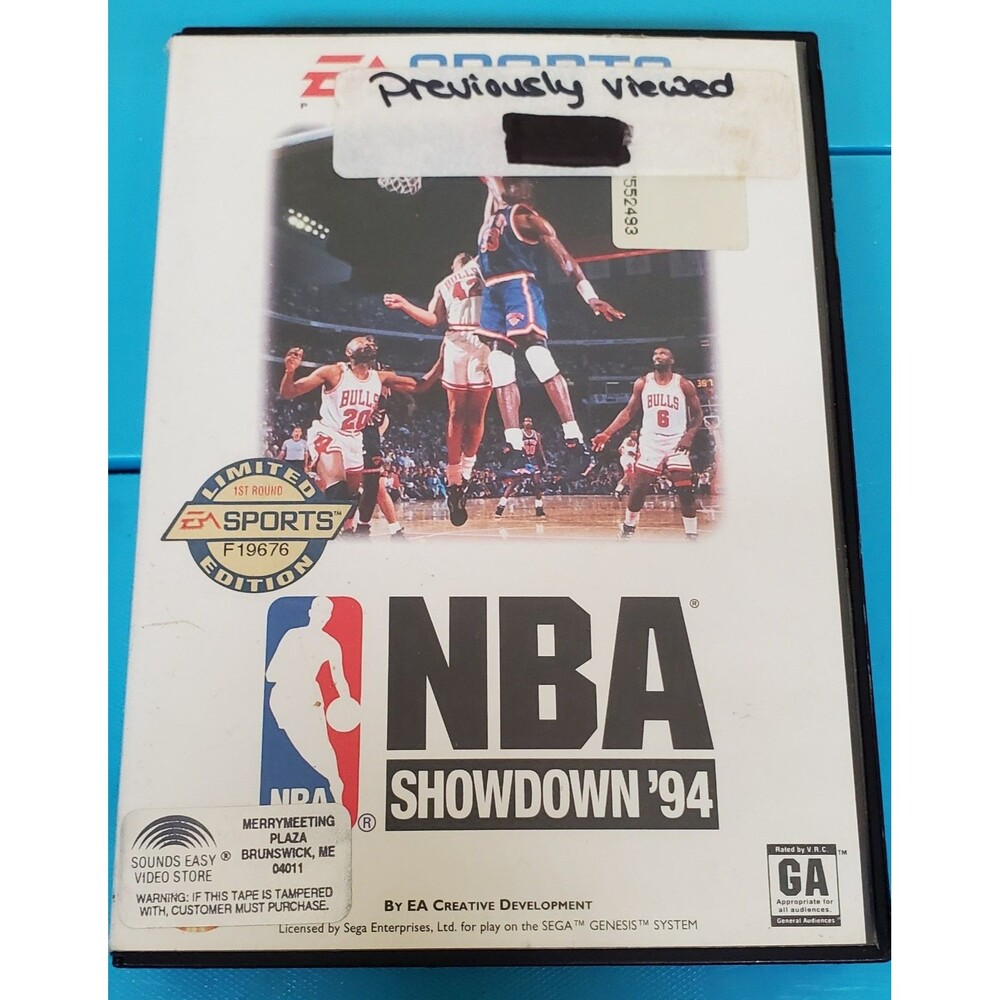 NBA Showdown '94 (Sega Genesis, 1994) UNTESTED